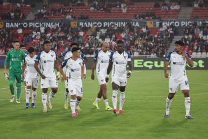 Liga de Quito empató 1-1 con Delfín en el estadio Rodrigo Paz Delgado.