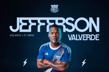 Jefferson Valverde fue anunciado como su sexto refuerzo del Emelec.