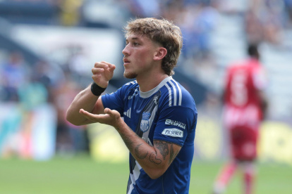 Luca Klimowicz volvió a hacer goles en Emelec, ahora ante Técnico Universitario.