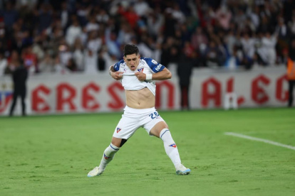 Cornejo de Liga de Quito y el penal de la clasificación.