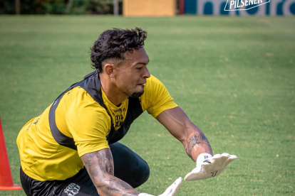 José Contreras arquero de Barcelona SC, que estará ante Orense SC.
