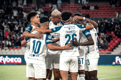 Así celebra Liga de Quito uno de los goles ante Emelec.