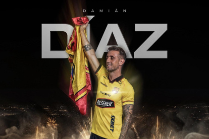 Así presentó Barcelona SC a Damián Diaz para la temporada 2026.