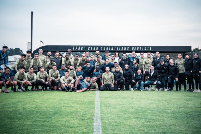 Liga de Quito entrenó en el complejo de Corinthians.