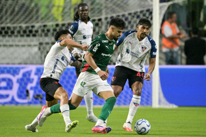 Liga de Quito empezó perdiendo contra Palmeiras, en los cuartos de final de la Copa Libertadores.