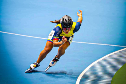 María Loreto Arias participó en el Campeonato Panamericano de Patinaje en Guarne.