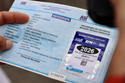 El nuevo sticker de matriculación de la ATM incorpora tecnología NFC para facilitar la verificación de los vehículos durante los controles.