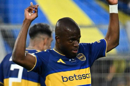 Enner Valencia celebró por partida triple tras ser la figura de Boca.