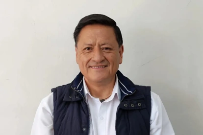 César Díaz, precandidato a la Alcaldía de Quito por el Movimiento Pueblo, Igualdad y Democracia.