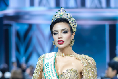 Shyare Andrade, representante de Ecuador, obtuvo el título de primera finalista del Miss Grand International 2026 en Tailandia.