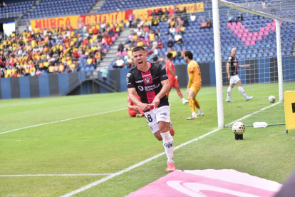 Quintana de Independiente del Valle y su gol ante Aucas.