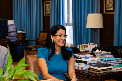 Ministra de Educación, Gilda Alcivar.