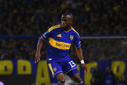Enner Valencia, delantero de Boca Juniors.