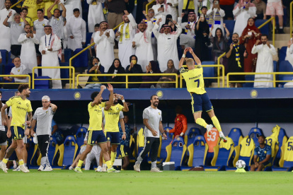 Cristiano Ronaldo marcó un gol en el triunfo de Al-Nassr.