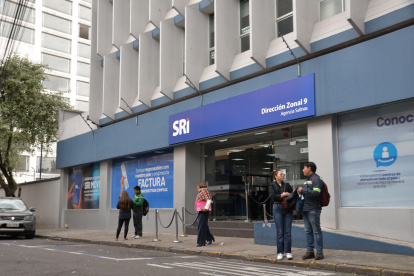 Una agencia del Servicio Rentas Internas en Quito.