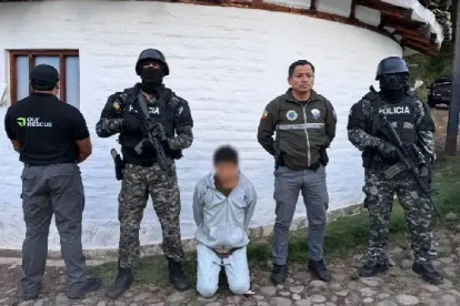 El hombre, de 32 años, fue detenido en una florícola de Checa, en Tumbaco, en donde trabajaba.