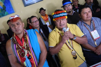 Dirigentes de la Conaie.