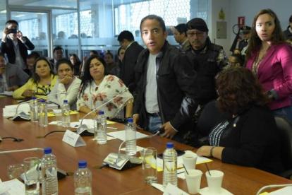 Cita. El asambleísta Yofre Poma, detenido durante la toma de recursos petroleros en el paro, compareció ayer ante la Comisión investigadora.