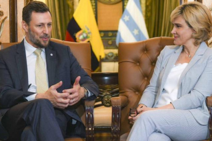 Arnaud en una visita que realizó en agosto a Guayaquil.