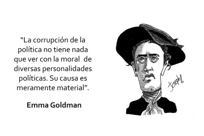 Emma Goldman fue una activista anarquista rusa de origen judío, ​ ​que desarrolló su papel de propagandista principalmente en los Estados Unidos.​