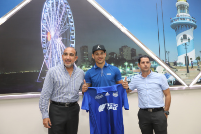 Llegada de Edwin Pernía, el pasado 9 de julio de 2019.