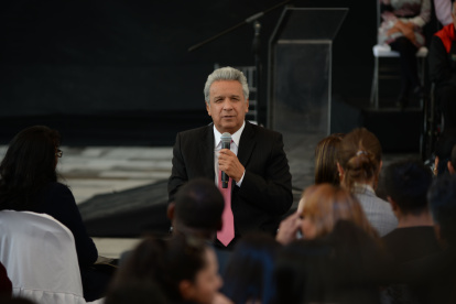 Imagen de archivo. El presidente Lenín Moreno calificó el subsidio a los combustibles de "perverso".