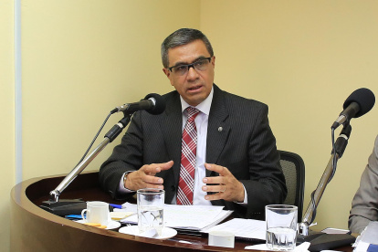 José Agusto Briones, ministro de Energía y Recursos Naturales No Renovables.