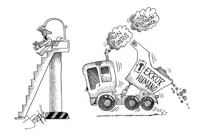 ¿Caminar por la calle o por los pasos peatonales?