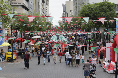 La avenida fue decorada con banderines rojos y verdes, alusivos a la Navidad.

FECHA : 07/12/2019 

Agencia (ag-extra)
