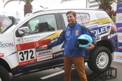 Sebastián Guayasamín expresó su emoción por volver a participar en el rally que es considerado el más exigente del mundo.