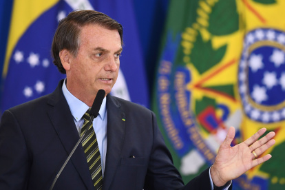 Jair Bolsonaro, durante un evento con las Fuerzas Armadas de Brasil.

 BRAZIL-ARMY-BOLSONARO