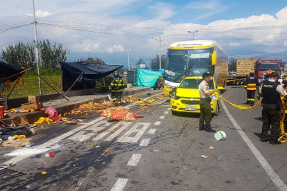 Accidente vía Quito-Papallacta
