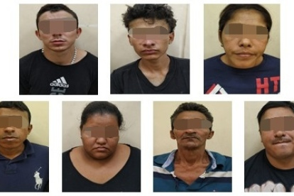 Siete personas fueron detenidas.