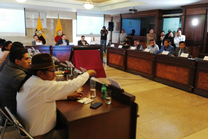 Los integrantes del Consejo provincial de Pichincha sesionó el 13 de diciembre de 2019.