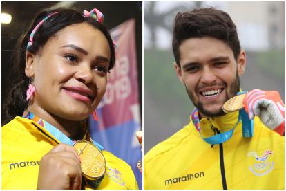 La pesista y el bicicrosista recibieron el apoyo mayoritario en la página web de nuestro diario.