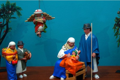 Representación de las esculturas expuestas.