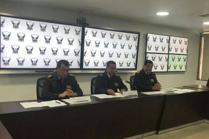 Las autoridades informaron los resultados es una rueda de prensa.