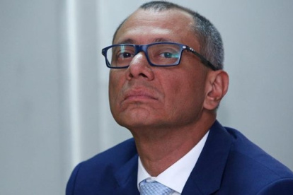 Jorge Glas en el juicio por el caso Odebrecht.