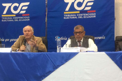 El pleno del Tribunal Contencioso Electoral suspendió la resolución del CNE, efectuada en octubre.