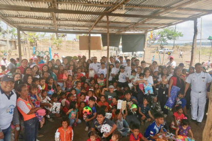 Los niños de la comunidad disfrutaron de las actividades.