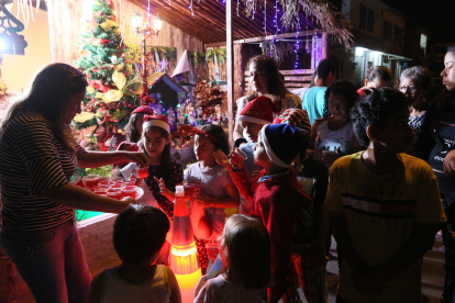 Cierre. La ciudadela Huancavilca Norte en la clausura de su novena navideña.