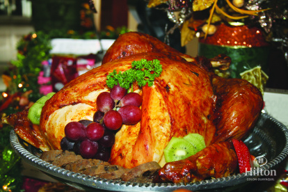 El pavo, uno de los protagonistas en las mesas del Hilton Colón en estas fiestas.