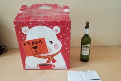 En el interior de la canasta fue hallada la cocaína.