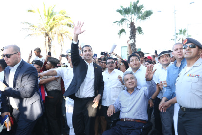 El presidente, Lenín Moreno, recibió a Juan Guaidó, que es reconocido como presidente interino de Venezuela.