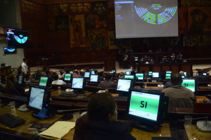 Con 61 votos, el pleno de la Asamblea aprobó la resolución para que la reforma tributaria vaya al Registro Oficial