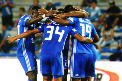 Marlón de Jesús cerró el marcador 2-0 a favor de los azules. (Expreso)