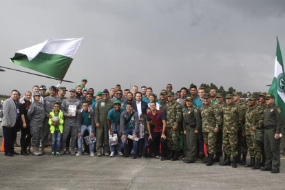 Postal. En esta ocasión los jugadores del Chapecoense sí llegaron a su destino