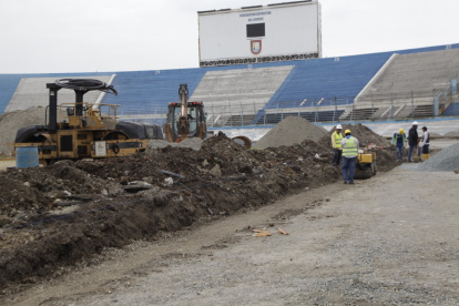 Los trabajos avanzan luego de 30 días de iniciados en la sede albicelestes.