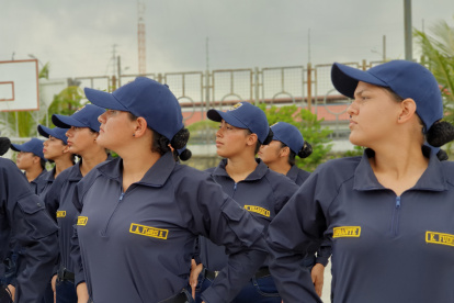 El pasado 3 de enero 16 mujeres entraron por primera vez al Cuerpo de Agentes Metropolitanos de Guayaquil