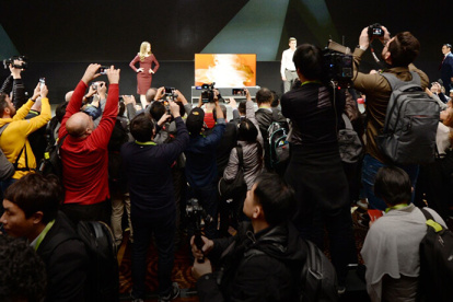 LG dio inicio a las conferencias de prensa, en el hotel Mandalay Bay de Las Vegas.